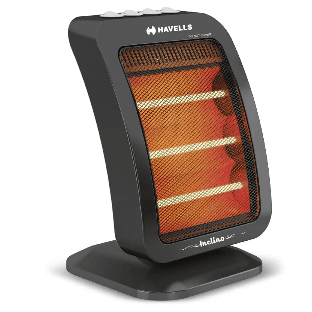 Havells Inclino 1200 Watt 3 Rod Halogen Heater (Black)