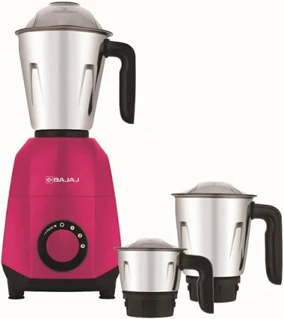 BAJAJ NINJA SERIES 750 W Mixer Grinder  (QUARTZ | 3 Jars | GARNET PINK)