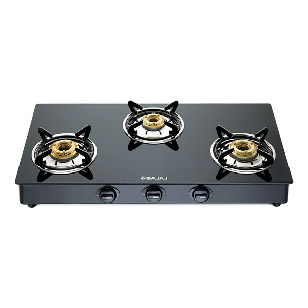 BAJAJ GP6, 3-Burner Glass Manual Gas Stove  (3 Burners)