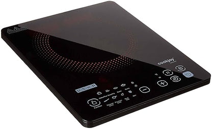 USHA 2000 W Induction Cooktop Touch Panel  (Black, INDUCTION COOKTOP IC-CJ2000WTC)