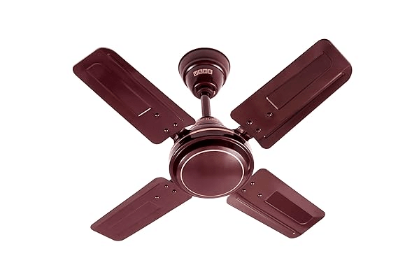USHA RACER with 1 Year Warranty Energy Saving 600 mm Ceiling Fan  (1 Star | Rich Brown | Pack of 1)