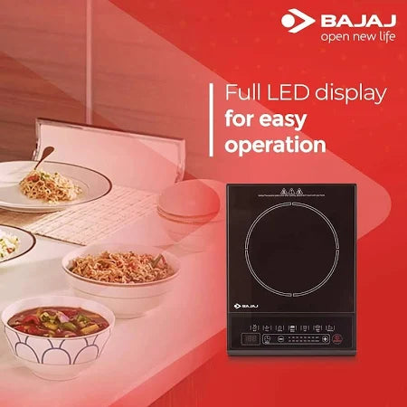 BAJAJ 1600 W Induction Cooktop Push Button  (Black, ICX NEO)