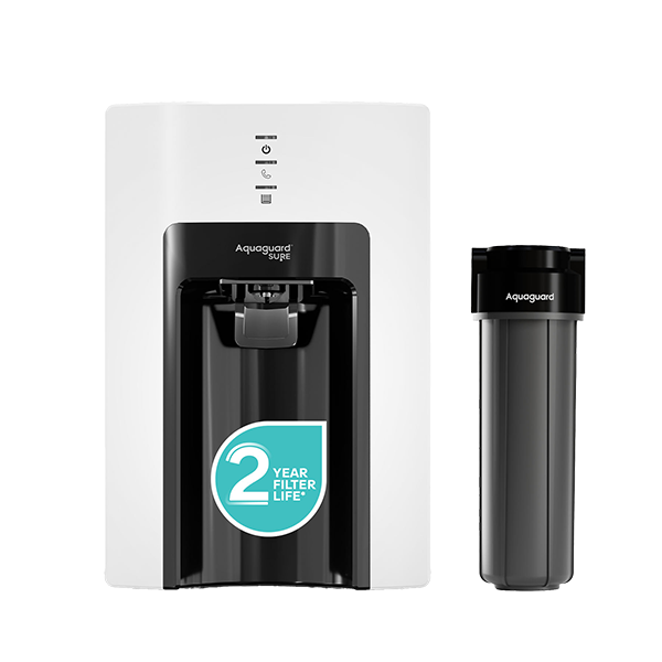 Eureka Forbes Ltd Sure Champ Ro+Uv 2x 6 L RO + UV Water Purifier  (Black and White)