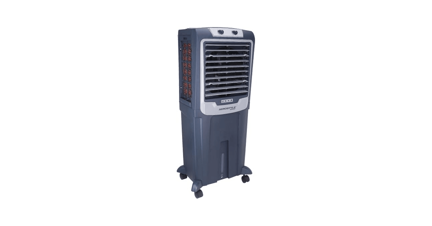 USHA 45 L Room/Personal Air Cooler  (Grey, White, AEROSTYLE BREEZE 45ASBT3F)
