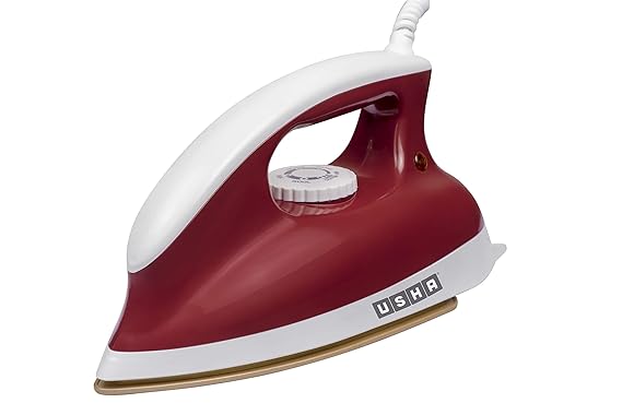 USHA GOLIATH 1200 W Dry Iron  (Red, White)
