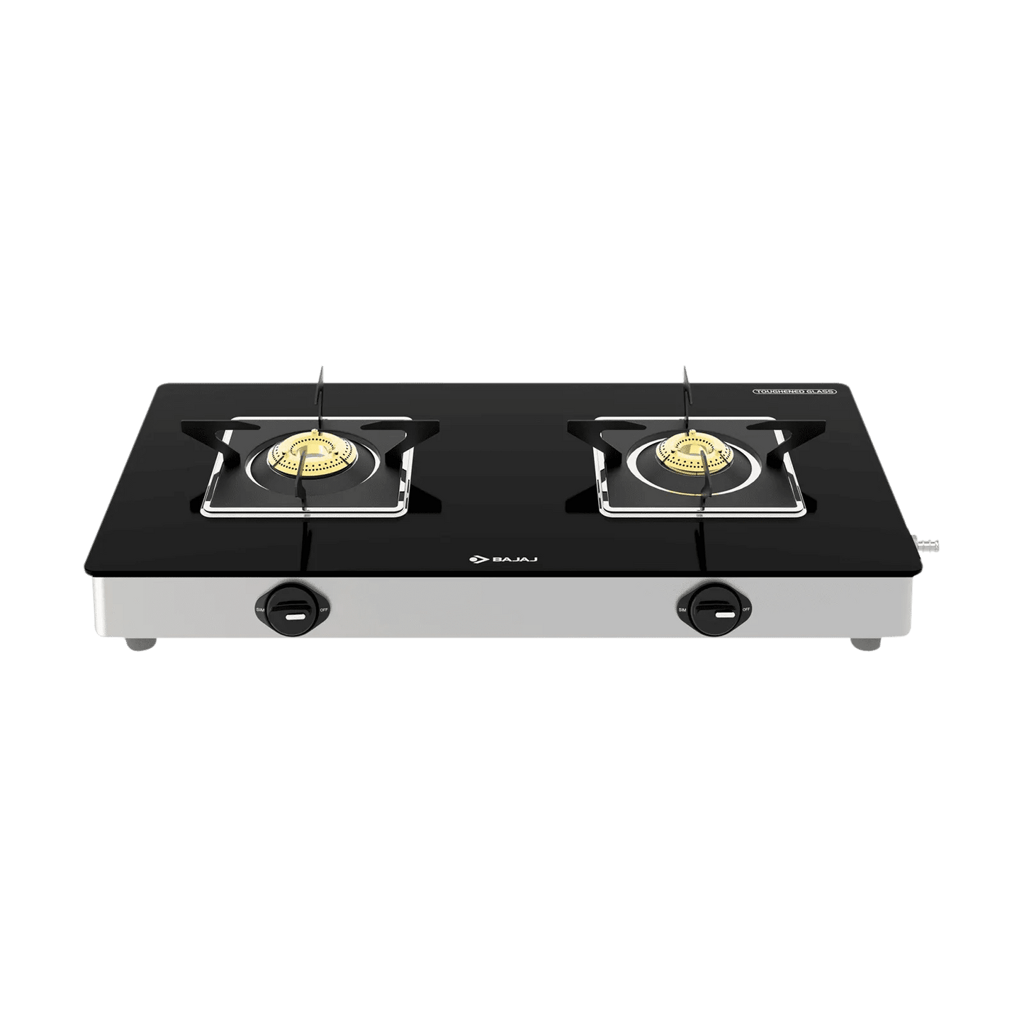BAJAJ GS 7 2 BURNER Glass Manual Gas Stove  (2 Burners)