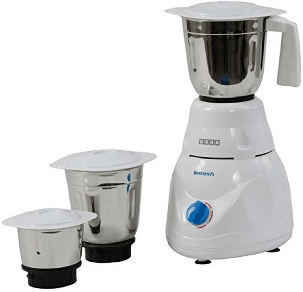 USHA SMASH PLUS 750 W Mixer Grinder  (MG-3771 | 3 Jars | White)