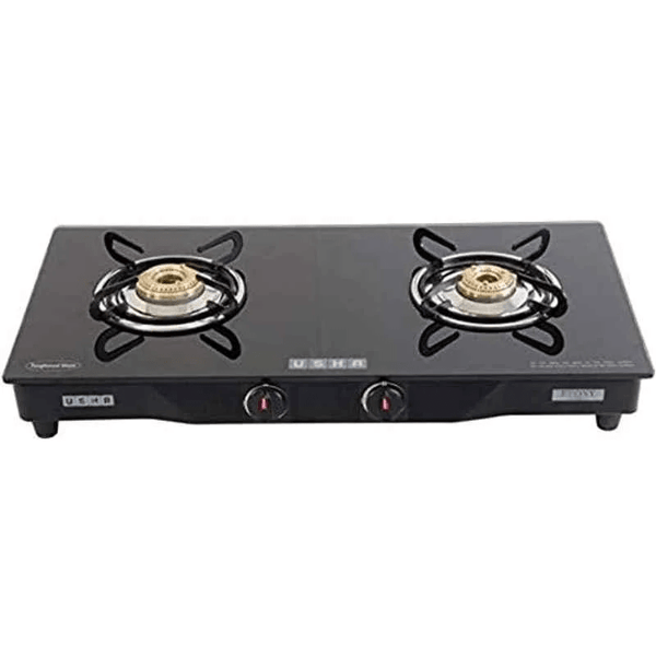 USHA Ebony GS 2001 Stainless Steel Manual Gas Stove  (2 Burners)