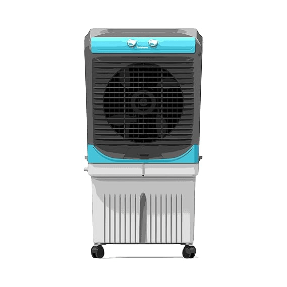 Symphony 100 L Desert Air Cooler  (Dark Grey, Grey, MAXWIND 100 EX)