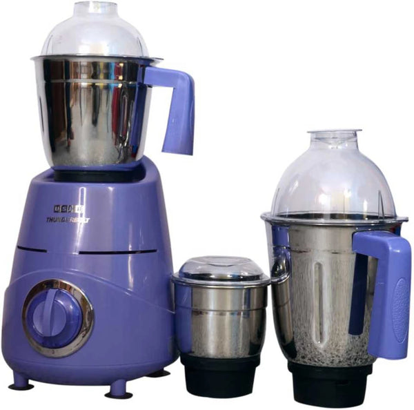 USHA THUNDER BOLT 800 W Mixer Grinder  (THUNDER BOLT | 3 Jars | Blue)