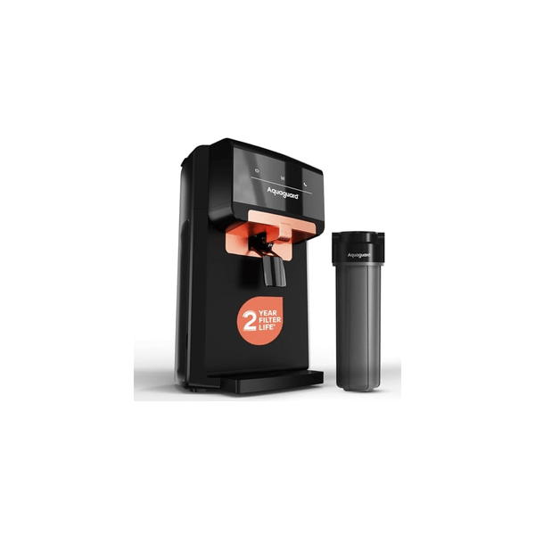 Aquaguard Enrich Nexen RO+UV 2X 6 L RO + UV Water Purifier Active Copper | Additional Mega Sediment Filter | Save over 18,000 on Filters Replacements | With Removable Drip-Tray  (Black)