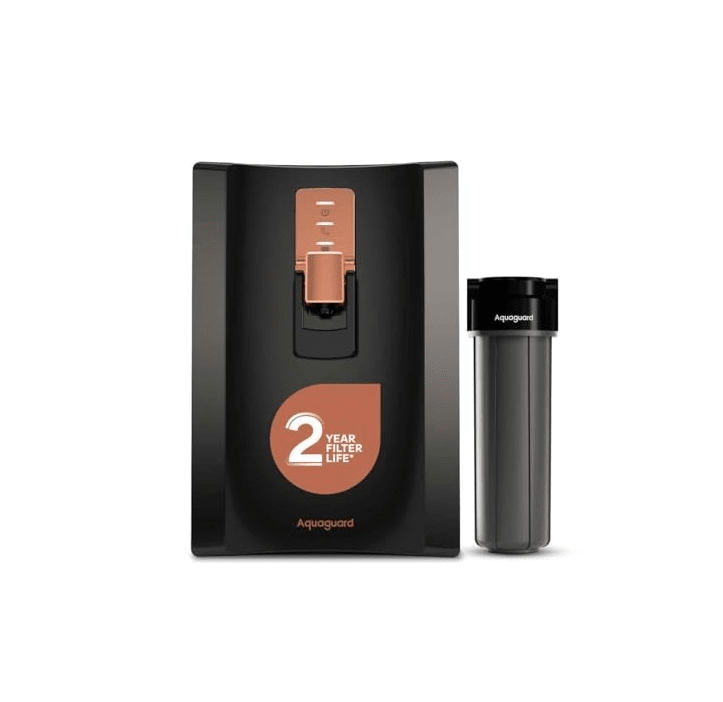 Aquaguard Superio 5 L RO + UV + MTDS + SS (AS) Water Purifier  (Black)