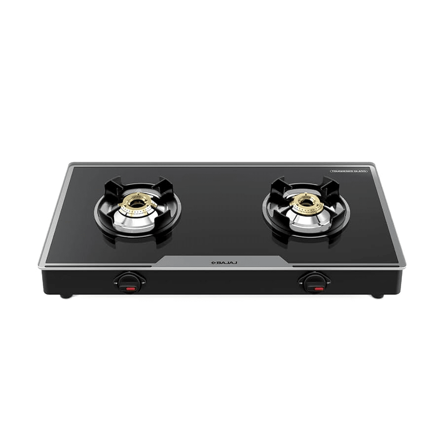 BAJAJ Glass Manual Gas Stove  (2 Burners)