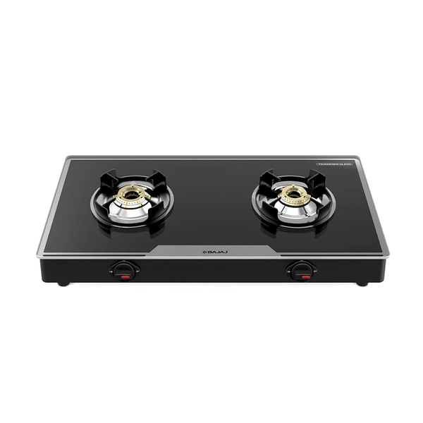 BAJAJ Glass Manual Gas Stove  (2 Burners)
