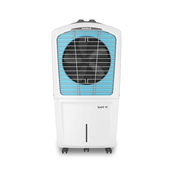 HAVELLS 95 L Desert Air Cooler  (White, Blue, KACE 95 With XXL Ice Chamber)