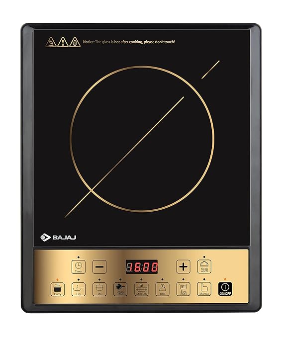 BAJAJ 1900 W Induction Cooktop Push Button  (Black, ICX 190TS)