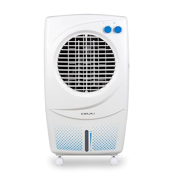 BAJAJ 36 L Room/Personal Air Cooler  (White, Blue, PX97 TORQUE NEW)