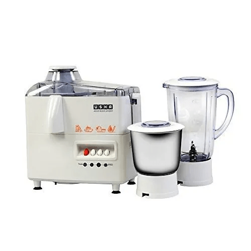 USHA 1 450 W Juicer Mixer Grinder  (JMG3345 | 2 Jars | White)