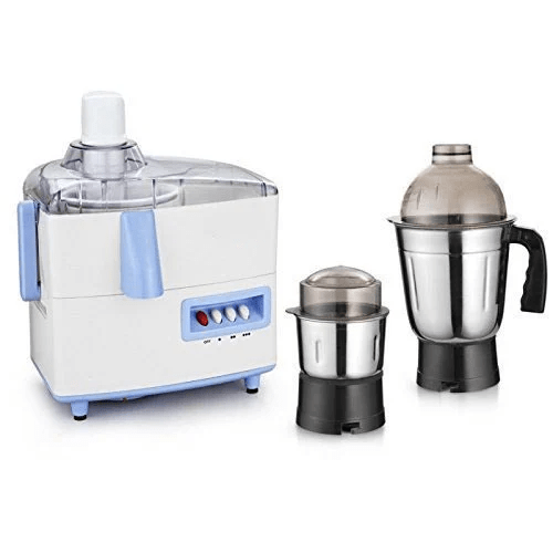 Padmini Essentia juicer mixer grinder 450 W Juicer Mixer Grinder  (magic | 2 Jars | white & blue)