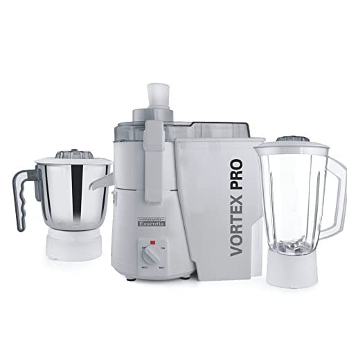 Padmini Essentia VORTEX PRO 900 W Juicer Mixer Grinder  (VORTEX PRO | 2 Jars | White)