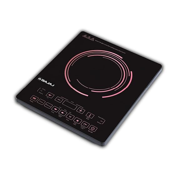 BAJAJ 2000 W Induction Cooktop Touch Panel  (Black, Pink, ICX 200 FP (740304))