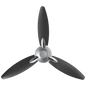 USHA Bloom Daffodil GOOD BYE DUST with 2 Year Warranty Silent Operation 1250 mm Ceiling Fan  (Sparkle grey& Black | Pack of 1)