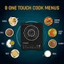 Crompton 2100 W Induction Cooktop Touch Panel  (Black, Silver, ACGIC-INSTSERV2100)