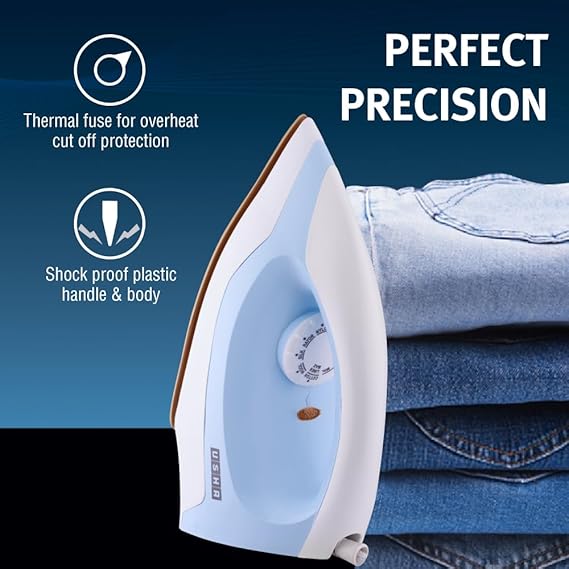 USHA EI3802 1000 W Dry Iron  (ICY BLUE)