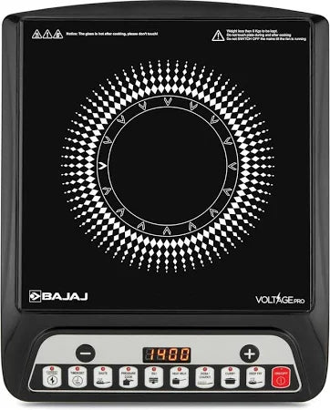 BAJAJ 1400 W Induction Cooktop Push Button  (Black, ICX 140TS 1400W)