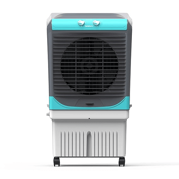 Symphony 80 L Desert Air Cooler  (Grey, Maxwind 80EX| 3-Side Honeycomb Pads| Powerful Exhaust Fan| Easy-Fill Tank | 230W)