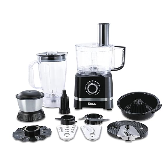 USHA I CHEF FOOD PROCESSOR 800 W Food Processor  (Black)