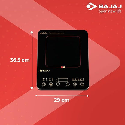 BAJAJ 2100 W Induction Cooktop Touch Panel  (Black, Majesty Slim 2100 Watt)