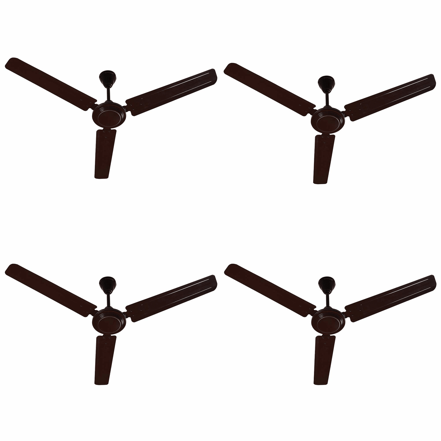Crompton HILL BRIZ PACK OF 4 with 1 Year Warranty Energy Saving 1200 mm Ceiling Fan  (Brown | Pack of 4)