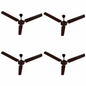 Crompton HILL BRIZ PACK OF 4 with 1 Year Warranty Energy Saving 1200 mm Ceiling Fan  (Brown | Pack of 4)
