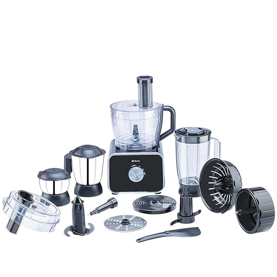 BAJAJ FX-1000 DLX 1000 W Food Processor  (Black)