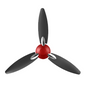 USHA Bloom Daffodil GoodBye Dust with 2 Year Warranty Anti Dust 1250 mm Ceiling Fan  (Sparkle Red, Black | Pack of 1)