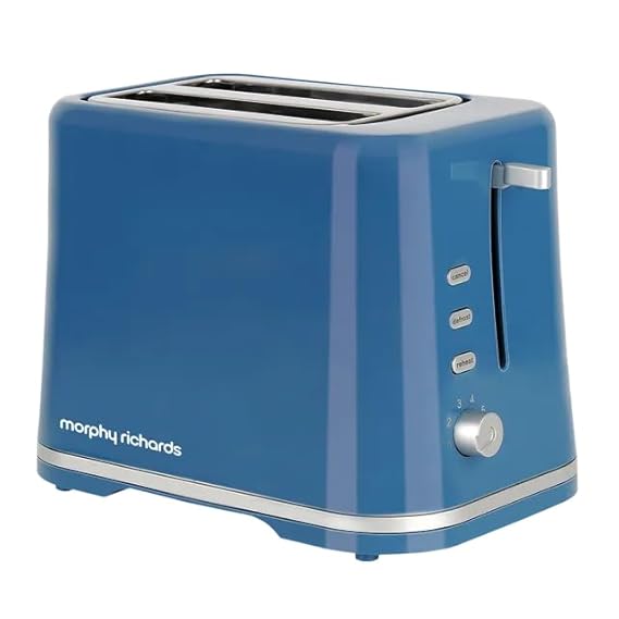 Morphy Richards by BAJAJ ELECTRICAL AT 205 2 Slice Popup Toaster with Defrost Function, Reheat Function 800 W Pop Up Toaster  (Blue)