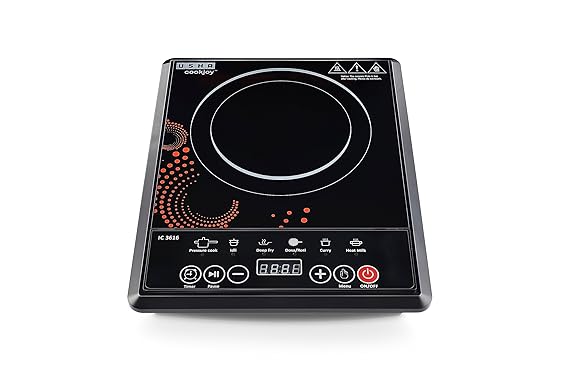 USHA 1600 W Induction Cooktop Push Button  (Multicolor, IC 3616)