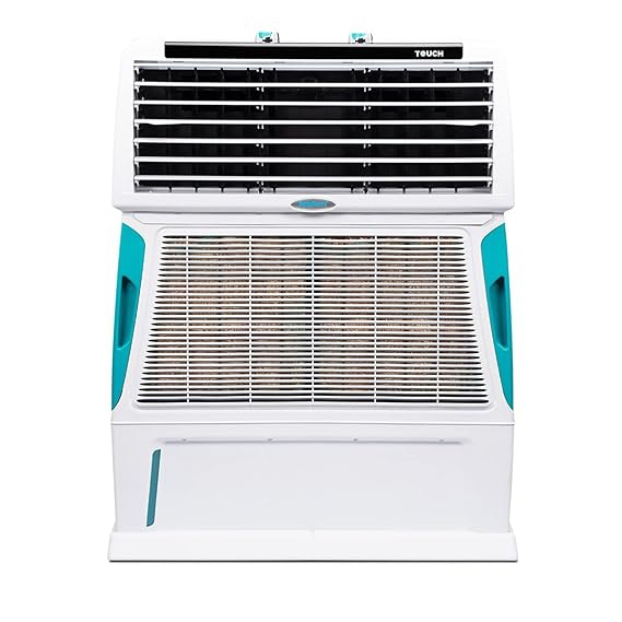 Symphony 55 L Room/Personal Air Cooler with 6 Removable Cooling Pads  (White, Touch 55)